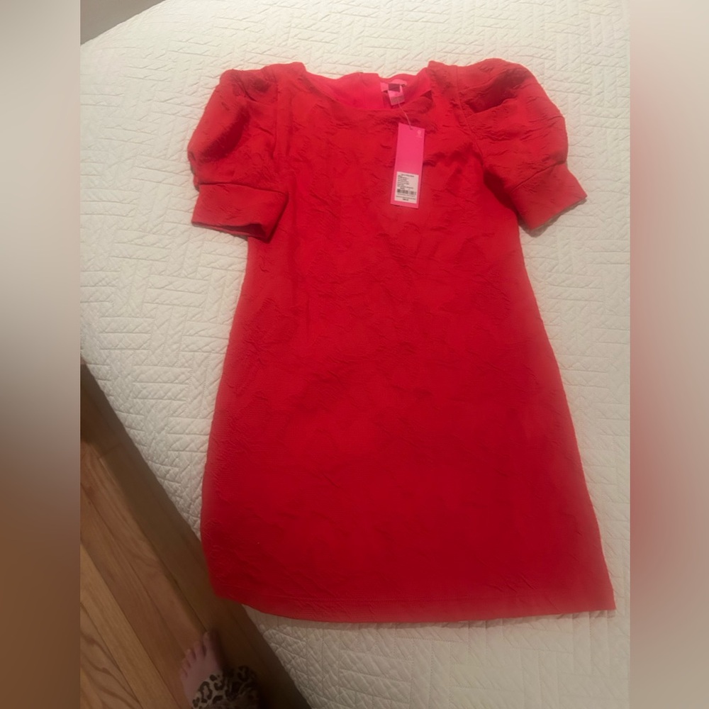 Lilly Pulitzer Red Knowles Dress. Size L (8/10). NWT